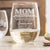 Mom Established Etched Stemless White Wine Glasses - Design: MOMEST