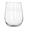 Personalized Padrino Wine Glass, Design: GDPA2
