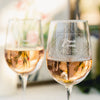 Wedding Announcement White Wine Glasses - Design: US2