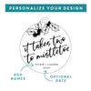 Personalized Couples Ornament - Design: XMAS3