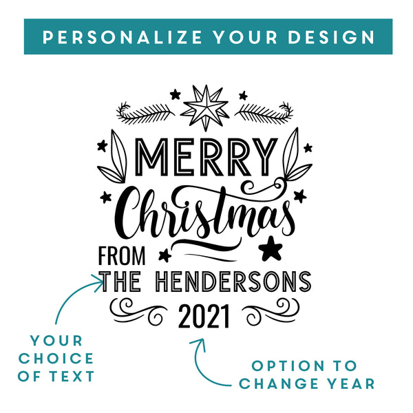 Personalized Gift Tag / Ornament - Design: XMAS4