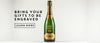 Custom engraving in Scottsdale, AZ. Champagne bottle engraved with a Happy 50th message.